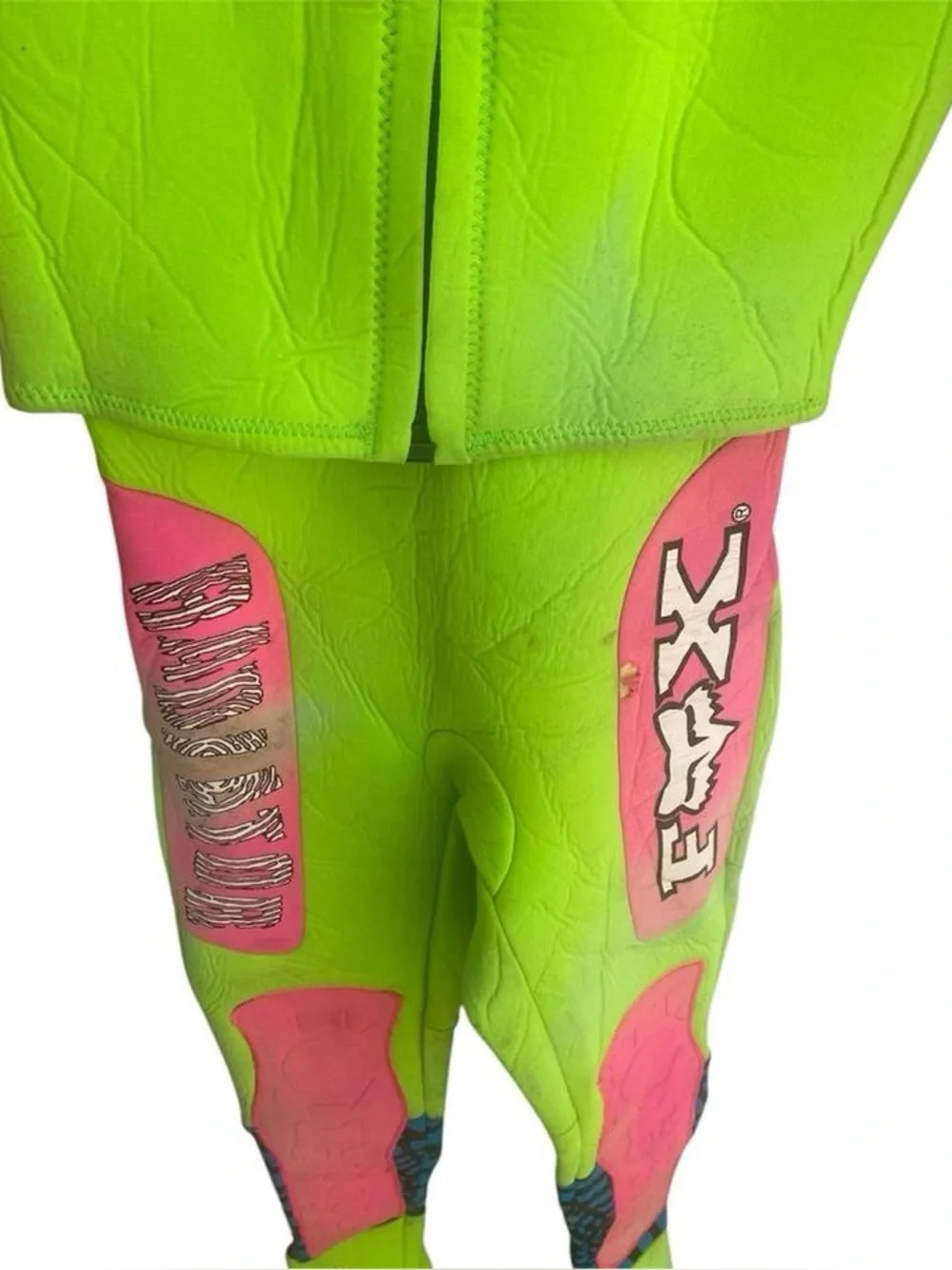 vintage 1990s Fox Racing two-piece jet ski water sports wetsuit size Small